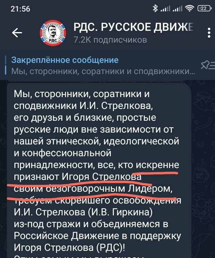 Сектантство - уставной принцип любой организации Гиркина.